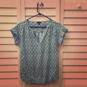 Anne Taylor V Neck Blouse